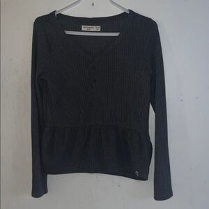 Abercrombie Kids Black Long Sleeve Top